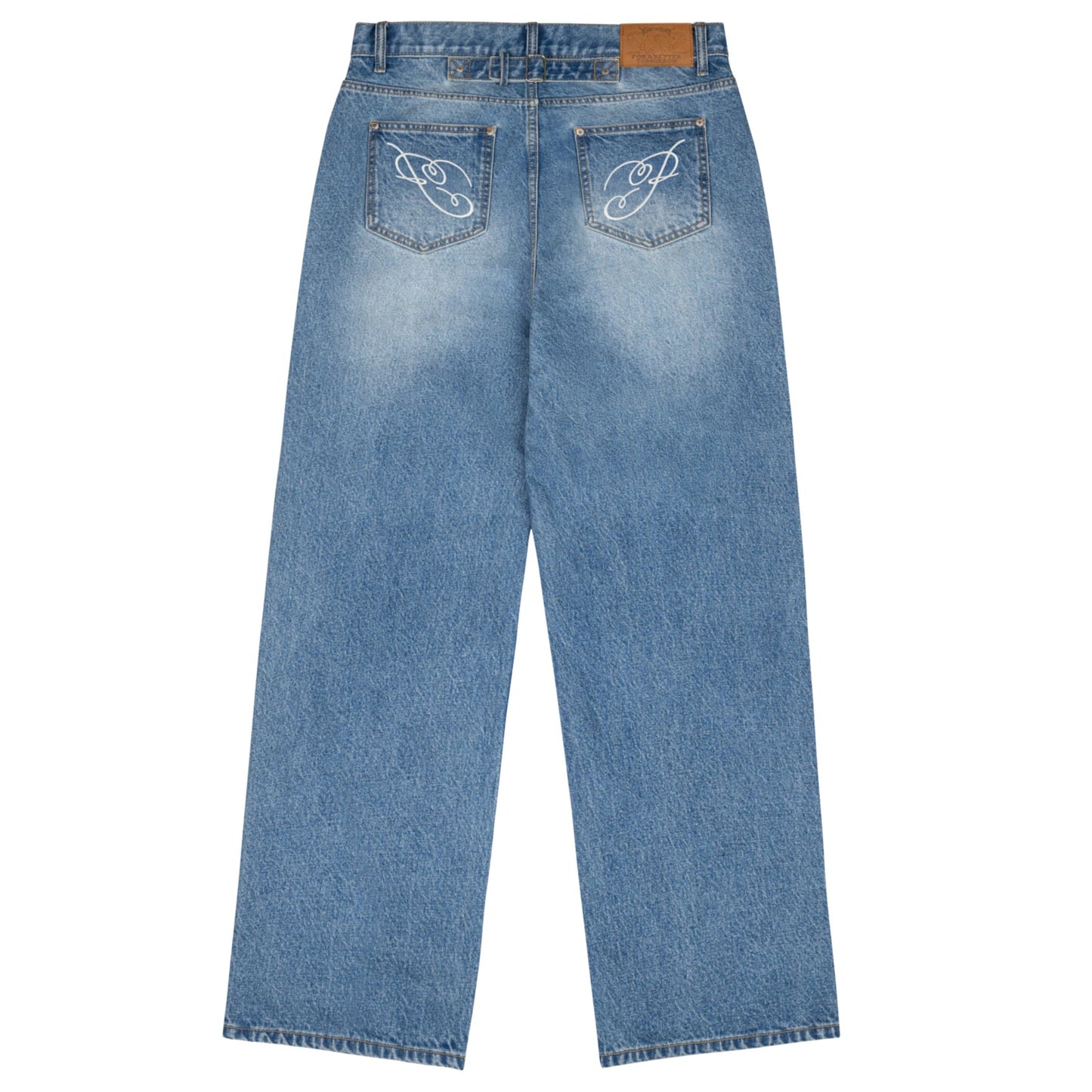BAGGY P WASHED DENIM PANTS