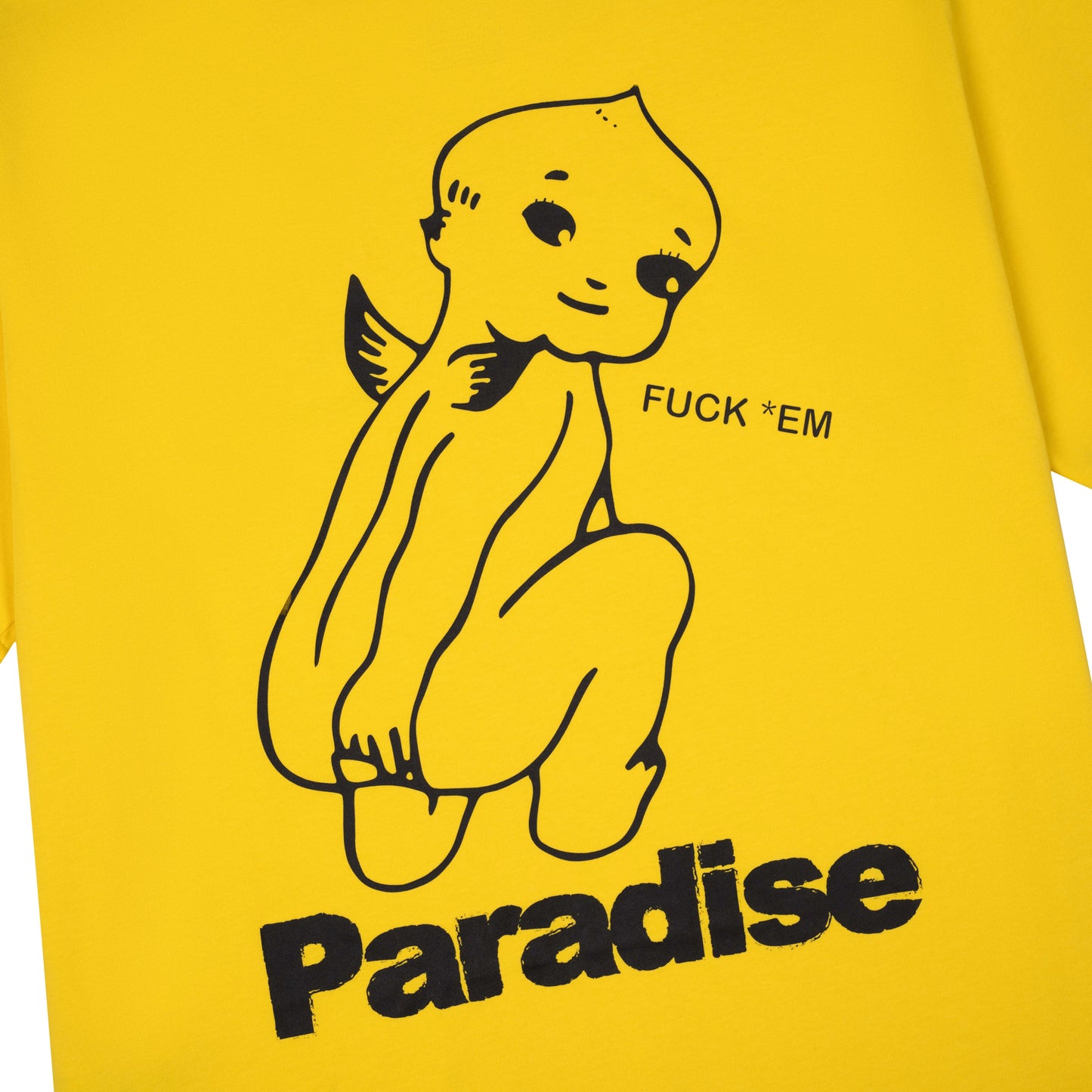 BAD ANGEL BABY TEE (YELLOW)