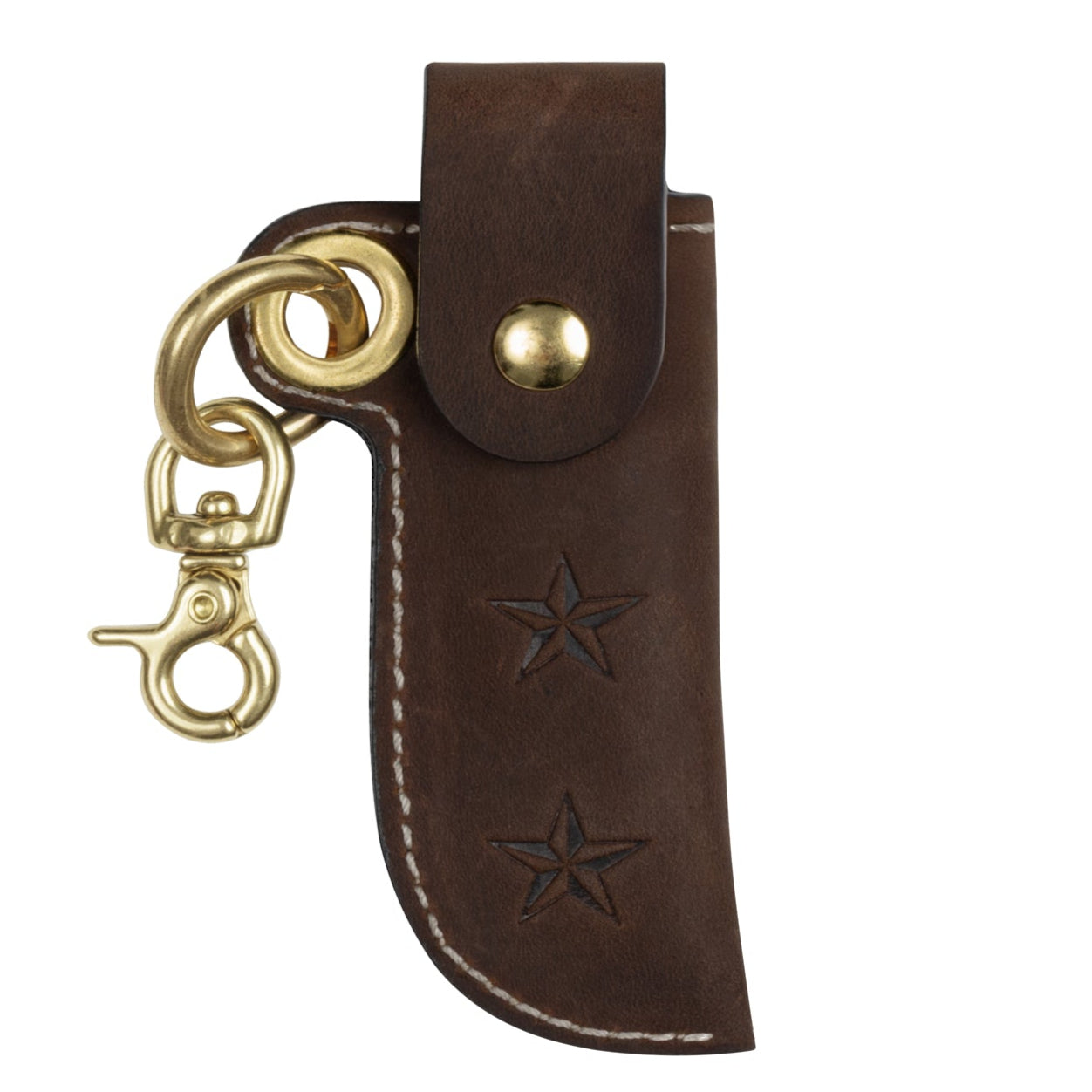 UNO STAR LEATHER LIGHTER COVER (BROWN)
