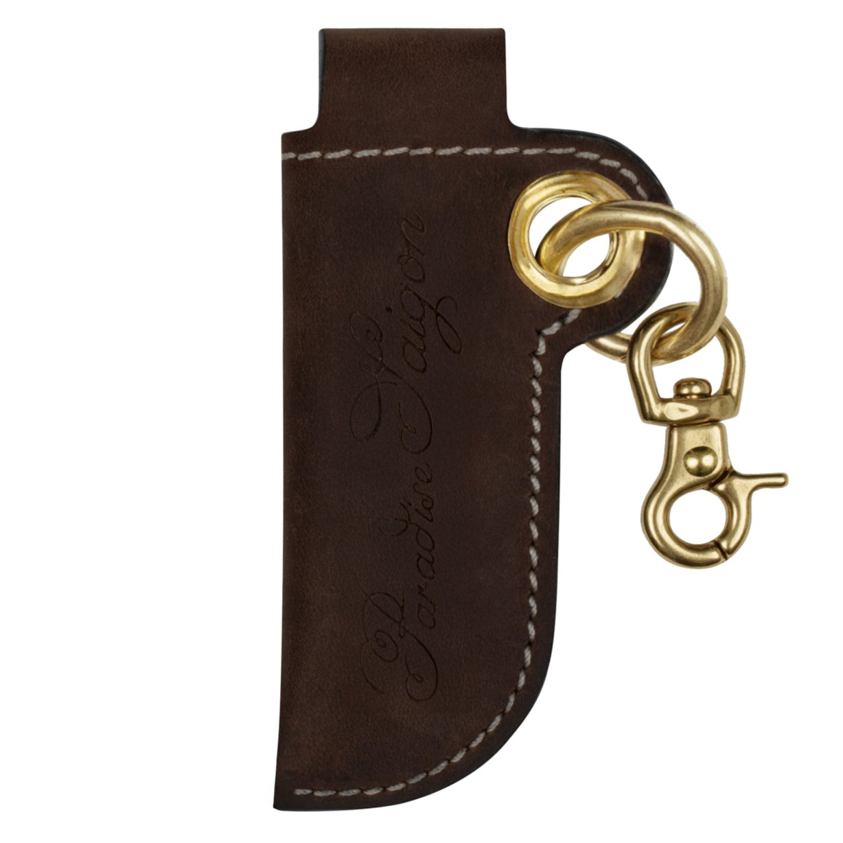 UNO STAR LEATHER LIGHTER COVER (BROWN)